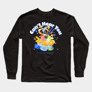 Can't Hear You I'm Gaming And Eating Ramen Long Sleeve T-Shirt